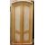 PTL397 - Lacquered wooden door, arched, with frame, 18th century, clear dimensions cm W 105 x H 222