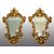 Pair of Louis XV style mirrors/sconces in gilded and carved wood. Venice, 19th century.