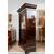 Antique Neapolitan Smith wardrobe in mahogany feather with maple inlay grafts. Early 19th century period.
