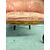 Antique walnut tub armchair, 1940s Art Deco style, silk upholstery, 66x50x50cm