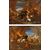 Pair of battle scenes