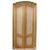 PTL397 - Lacquered wooden door, arched, with frame, 18th century, clear dimensions cm W 105 x H 222