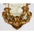 Pair of Louis XV style mirrors/sconces in gilded and carved wood. Venice, 19th century.