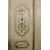 PTS686 - Lacquered wooden door with frame, 18th century, clearance dimensions W 96 x H 196 cm