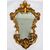 Pair of Louis XV style mirrors/sconces in gilded and carved wood. Venice, 19th century.