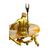 Centrotavola Decorativo con Nettuno in Bronzo Dorato e Madreperla - XIX Secolo