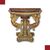 CONSOLLE IMPERO DORATA E DIPINTA PRIMI DEL XIX SECOLO