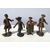 Four table sculptures - Group of commoners - Venice, late 18th century.