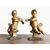 Coppia di putti in legno dorato e laccato – Lombardia, fine XVII secolo