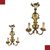 COPPIA DI APPLIQUES IN LEGNO INTAGLIATO E DORATO, META' DEL XIX SECOLO
