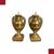 PAIR OF GILDED AMPHORA CANDELABRA, EARLY 19TH CENTURY