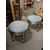 PAIR OF GILDED STOOLS SECOND HALF OF THE 19TH CENTURY