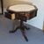 CARLO X OCTAGONAL MAHOGANY AND WHITE MARBLE TABLE