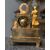 Neoclassical table clock with shepherd boy, 18th century
