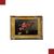 OIL PAINTING ON CANVAS WITH FLOWER VASE 19TH CENTURY