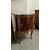Bow-front bedside table with marble top, late 18th century