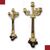 Pair of Charles X bronze candlesticks