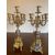 PAIR OF NINETEENTH CENTURY CANDELABRA WITH GLASSONNÉ INSERTS