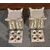PAIR OF POLYCHROME PORCELAIN FLOWER HOLDERS FIRST 19TH CENTURY
