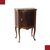 Bow-front bedside table with marble top, late 18th century
