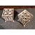 PAIR OF POLYCHROME PORCELAIN FLOWER HOLDERS FIRST 19TH CENTURY