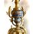 PAIR OF NINETEENTH CENTURY CANDELABRA WITH GLASSONNÉ INSERTS