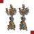 PAIR OF NINETEENTH CENTURY CANDELABRA WITH GLASSONNÉ INSERTS