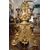 PAIR OF GILDED WOOD CANDELABRA, MID-18TH CENTURY