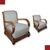 PAIR OF ART DECO ARMCHAIRS
