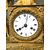 Neoclassical table clock with shepherd boy, 18th century