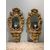 PAIR OF MID-18TH CENTURY MIRRORS WITH SHELF