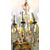 Chandelier with fruit in glass, late 19th century