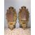 PAIR OF MID-18TH CENTURY MIRRORS WITH SHELF