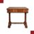 Small walnut table Charles X first 19th century