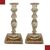 PAIR OF EARLY 20TH CENTURY CRYSTAL CANDLESTICKS