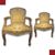 PAIR OF GILDED ARMCHAIRS IN 18TH CENTURY STYLE