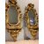 PAIR OF MID-18TH CENTURY MIRRORS WITH SHELF