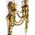 Pair of antique French Napoleon III sconces in finely chiseled gilded bronze. Late 19th century period.