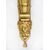 Pair of antique French Napoleon III sconces in finely chiseled gilded bronze. Late 19th century period.