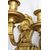 Pair of antique French Napoleon III sconces in finely chiseled gilded bronze. Late 19th century period.