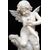 Antique alabaster sculpture of Napoleon III depicting a winged cherub. France, 19th century.