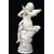 Antique alabaster sculpture of Napoleon III depicting a winged cherub. France, 19th century.