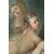 Dipinto antico olio su tela alla maniera di "Francois Boucher" raffigurante la Toletta di Venere.Francia XVIII secolo.