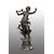 Antique patinated bronze sculpture depicting the "Nimphe de bois" signed "Louis Moreau" resting on a red Levanto marble base. France 19th century.
