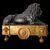 Coppia di leoni in bronzo Impero 1820 con base in bronzo dorato