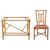 Bamboo desk and chair - M/1972 and 1973.