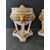 Bellissima coppia di gelaterie in ceramica di Bassano - H 30 cm