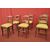 Set of six kitchen chairs