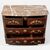 Louis XIV chest of drawers in rosewood, with chased and gilded bronze applications. Red marble top. France, early 18th century.