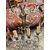 Antica coppia di appliques '900 a tre luci con gocce di cristallo 40x40x20cm